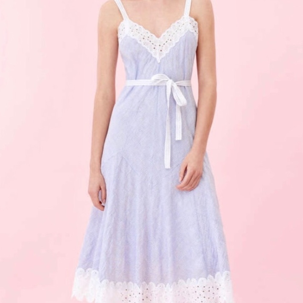 Rebecca Taylor new never worn blue summer dress, size 10 NWT